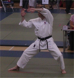Sensei Thomson in competition
