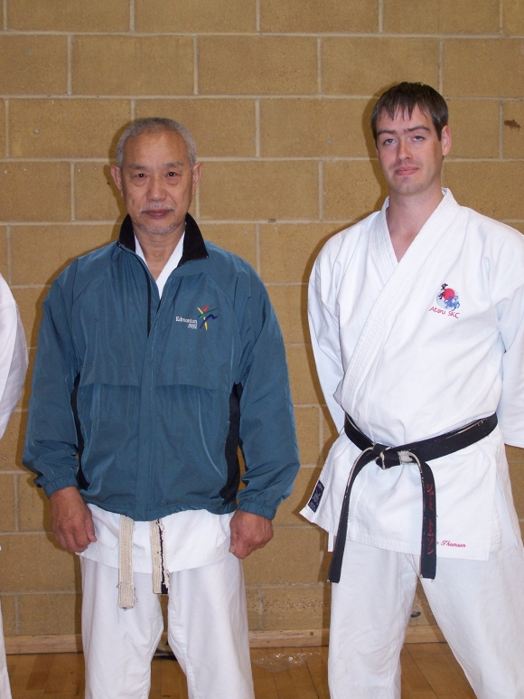 Sensei Thomson with Sensei Tanaka